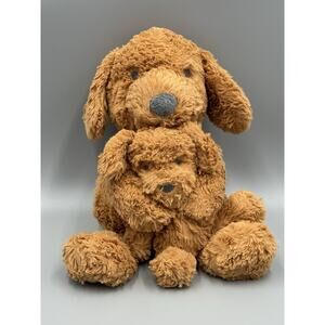 Target Cloud Island Golden Doodle Dog & Puppy Rattle Plush 11” Stuffed Animal